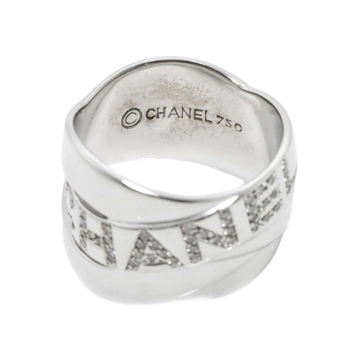 Luxury Promise Japan CHANEL Diamond Ring 18K White Gold 750 size54 6.25-6.5(US) 90287052