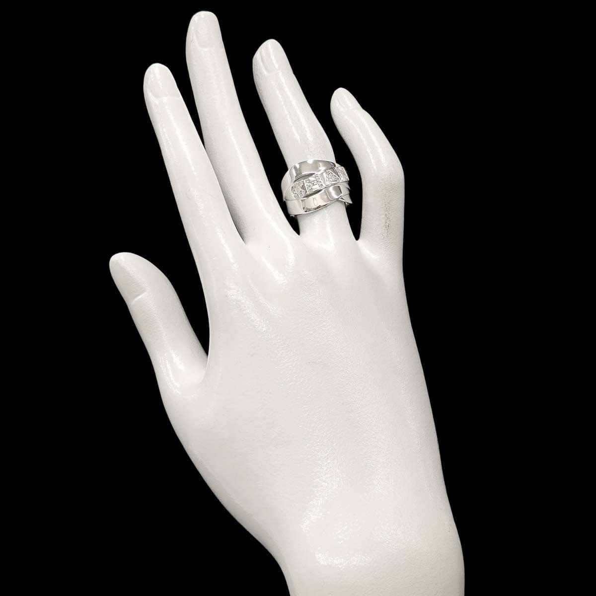 Luxury Promise Japan CHANEL Diamond Ring 18K White Gold 750 size54 6.25-6.5(US) 90287052