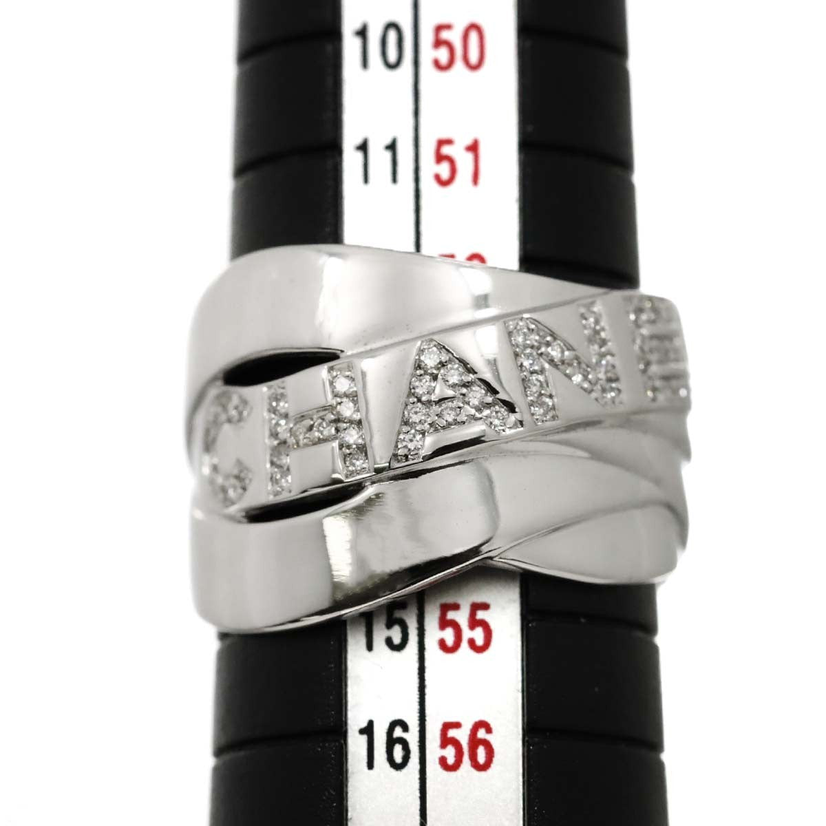 Luxury Promise Japan CHANEL Diamond Ring 18K White Gold 750 size54 6.25-6.5(US) 90287052