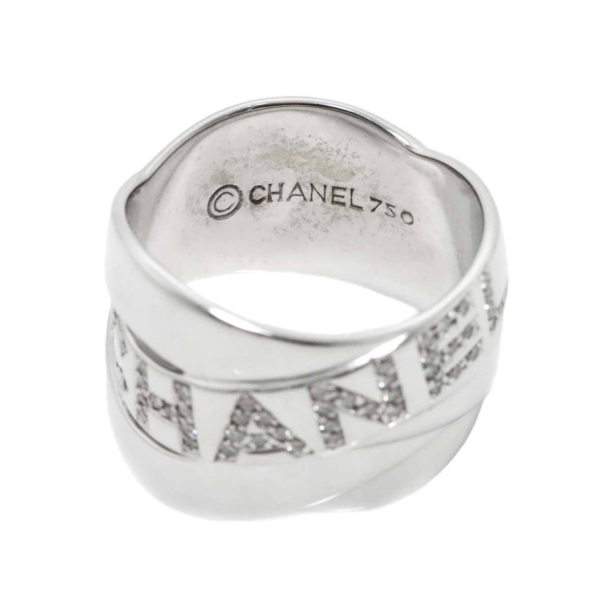 Luxury Promise Japan CHANEL Diamond Ring 18K White Gold 750 size54 6.25-6.5(US) 90287052