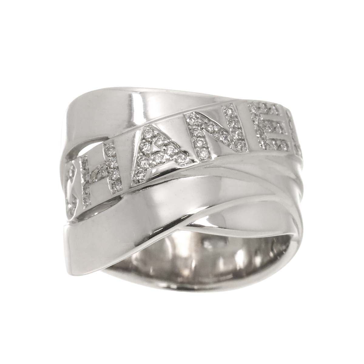 Luxury Promise Japan CHANEL Diamond Ring 18K White Gold 750 size54 6.25-6.5(US) 90287052
