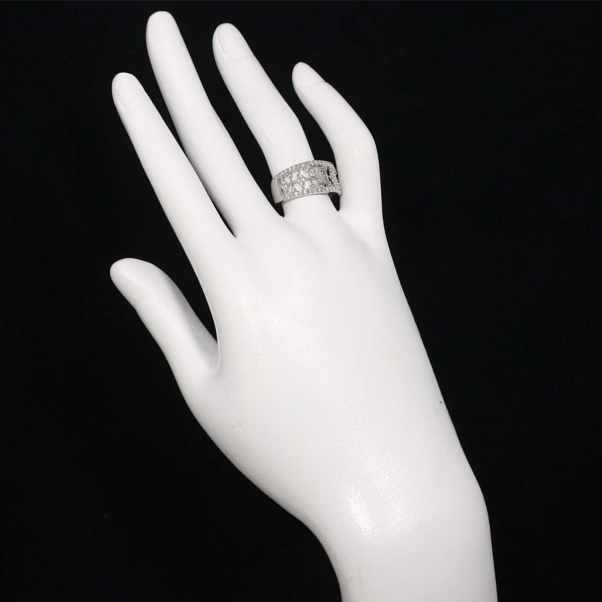 Luxury Promise Japan Diamond 0.15ct/0.52ct Ring Pt Platinum size6.5-6.75(US) 90310031