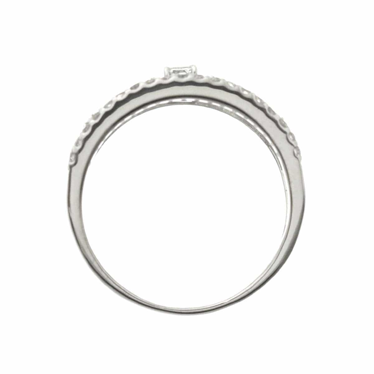Luxury Promise Japan Diamond 0.15ct/0.52ct Ring Pt Platinum size6.5-6.75(US) 90310031
