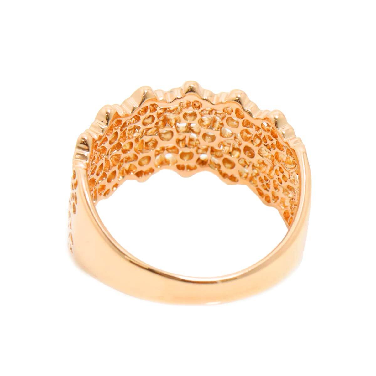 Luxury Promise Japan Diamond 0.40ct Ring 18K PG Pink Gold 750 Size6.75(US) 90283349