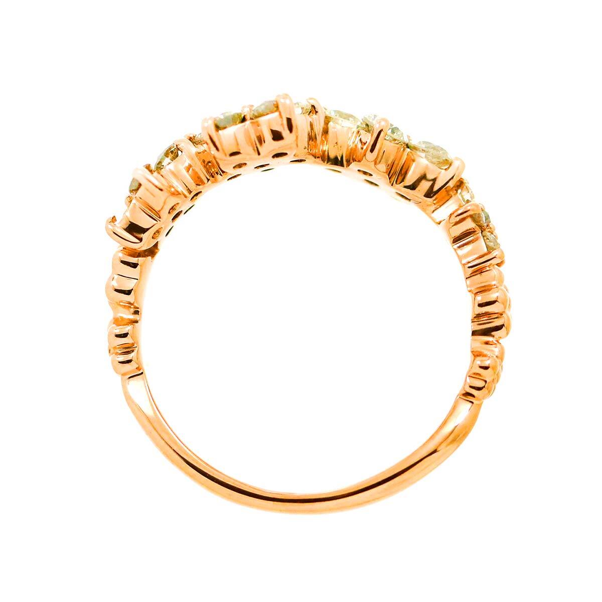 Luxury Promise Japan Diamond 0.75ct Ring 18K PG Pink Gold 750 Size4.5(US) 90282828
