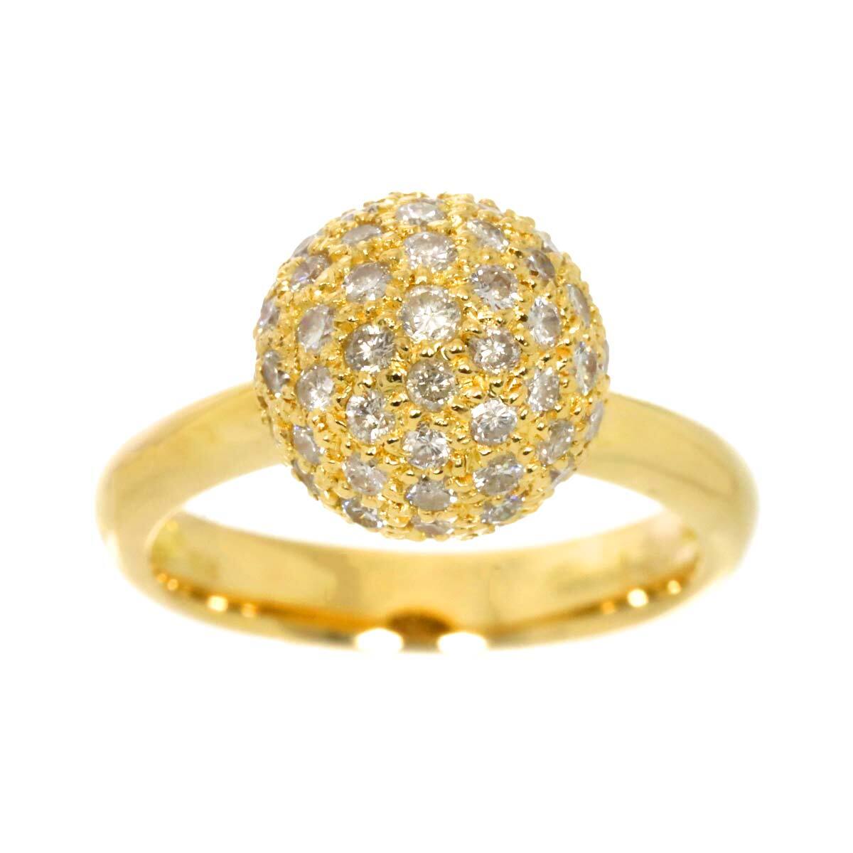 Luxury Promise Japan Diamond 1.20ct Ring 18K YG Yellow Gold 750 6(US) 90282787