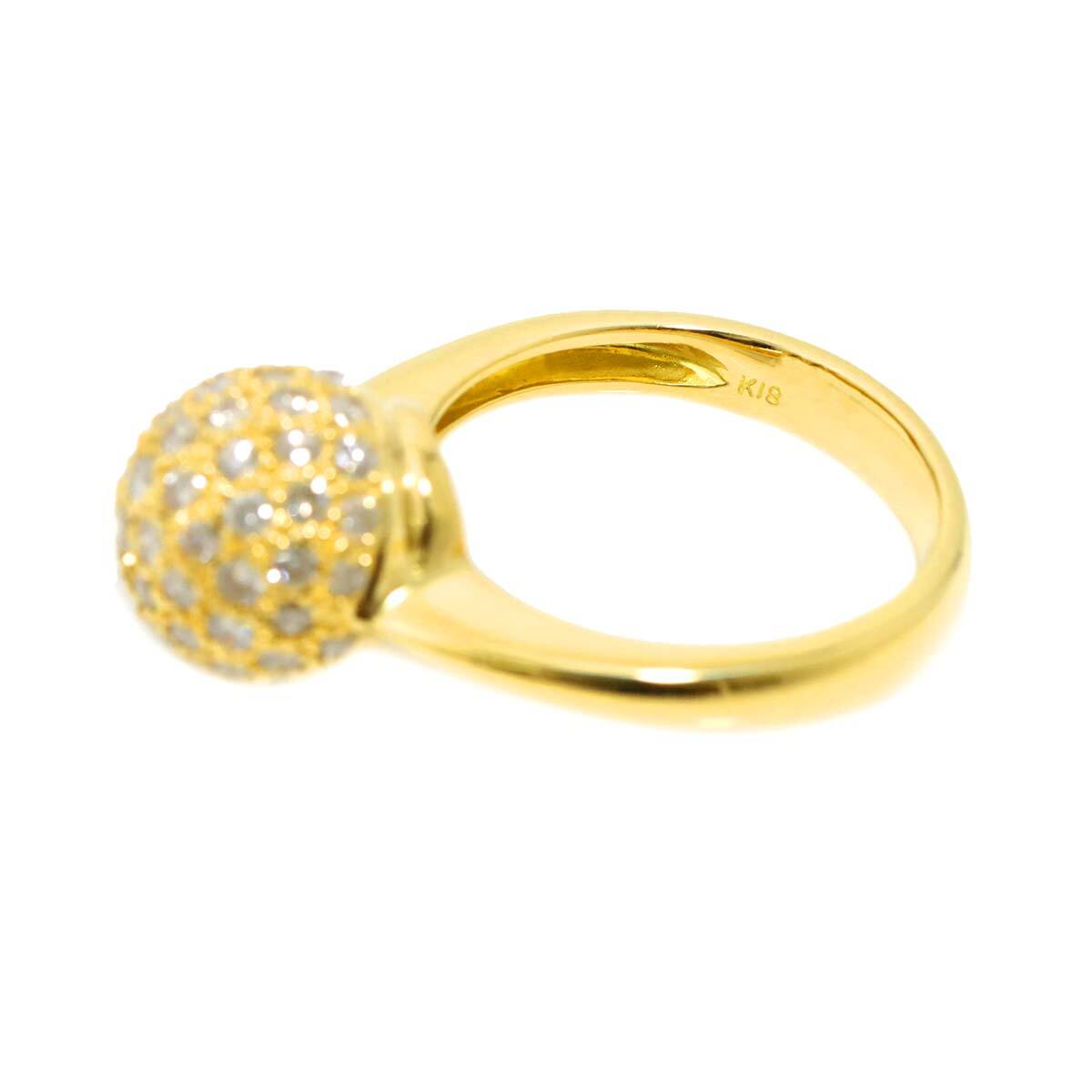 Luxury Promise Japan Diamond 1.20ct Ring 18K YG Yellow Gold 750 6(US) 90282787