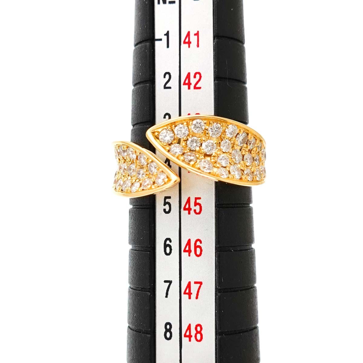 Luxury Promise Japan Jeunet Diamond 0.62ct Ring 18K YG 750 Size3-3.25(US) 90313517