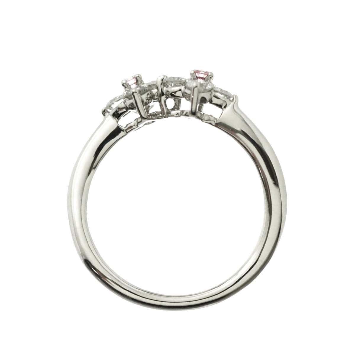 Luxury Promise Japan PinkDiamond 0.05ct Diamond 0.47ct Ring Pt Platinum size4.75-5(US) 90308673