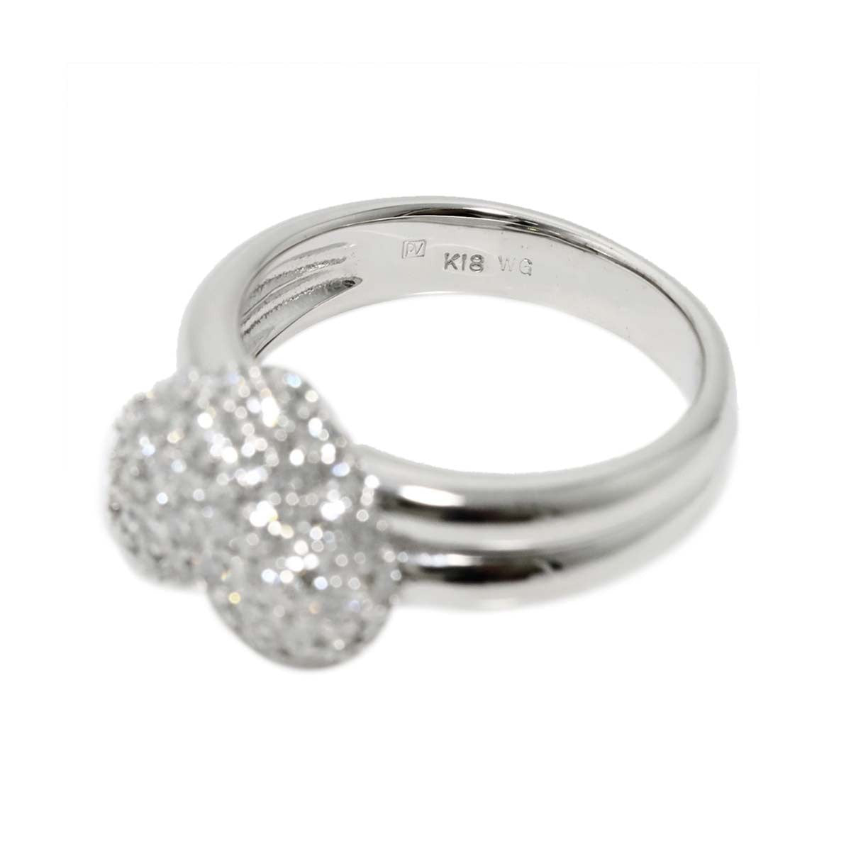 Luxury Promise Japan Ponte Vecchio Diamond 1.16ct Ring 18K WG 750 Size5.25(US) 90288133
