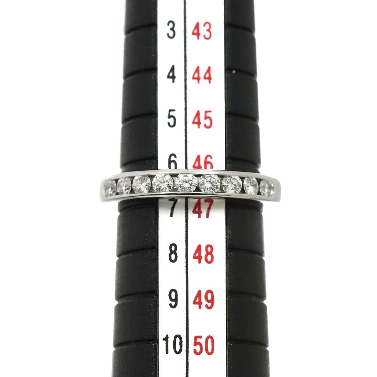 Luxury Promise Japan TIFFANY Co. Half Etanity band Ring Diamond Platinum Size3.75-4(US) 90286516