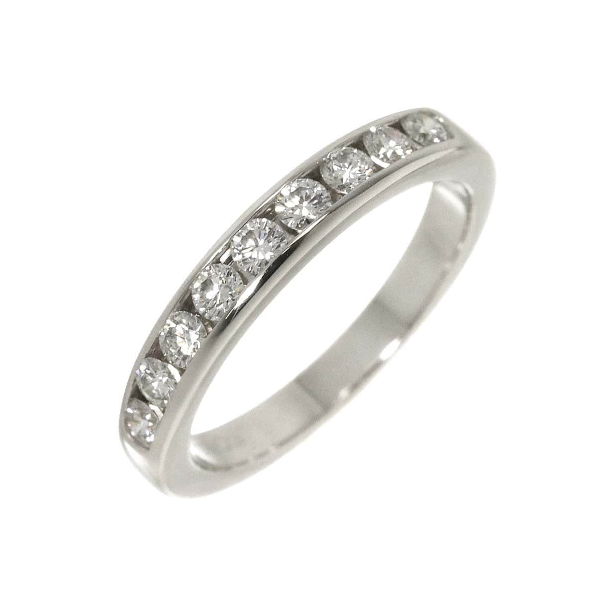 Luxury Promise Japan TIFFANY Co. Half Etanity band Ring Diamond Platinum Size3.75-4(US) 90286516