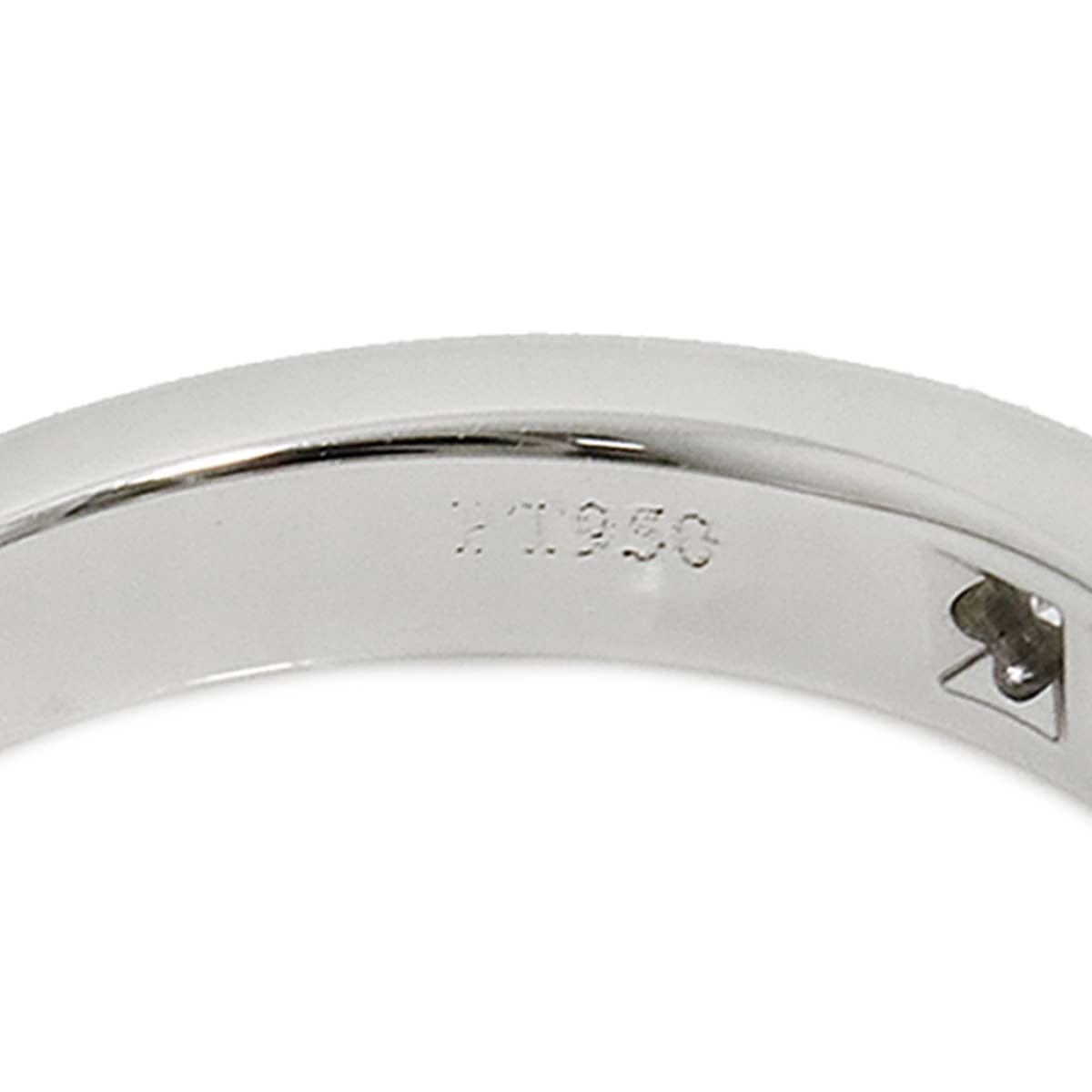 Luxury Promise Japan TIFFANY Co. Half Etanity band Ring Diamond Platinum Size3.75-4(US) 90286516