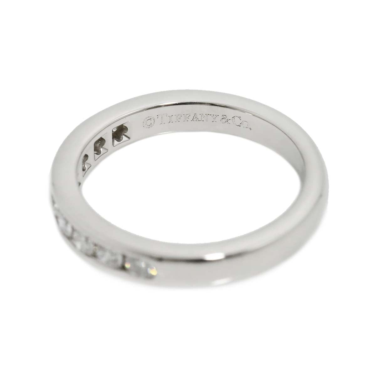Luxury Promise Japan TIFFANY Co. Half Etanity band Ring Diamond Platinum Size3.75-4(US) 90286516