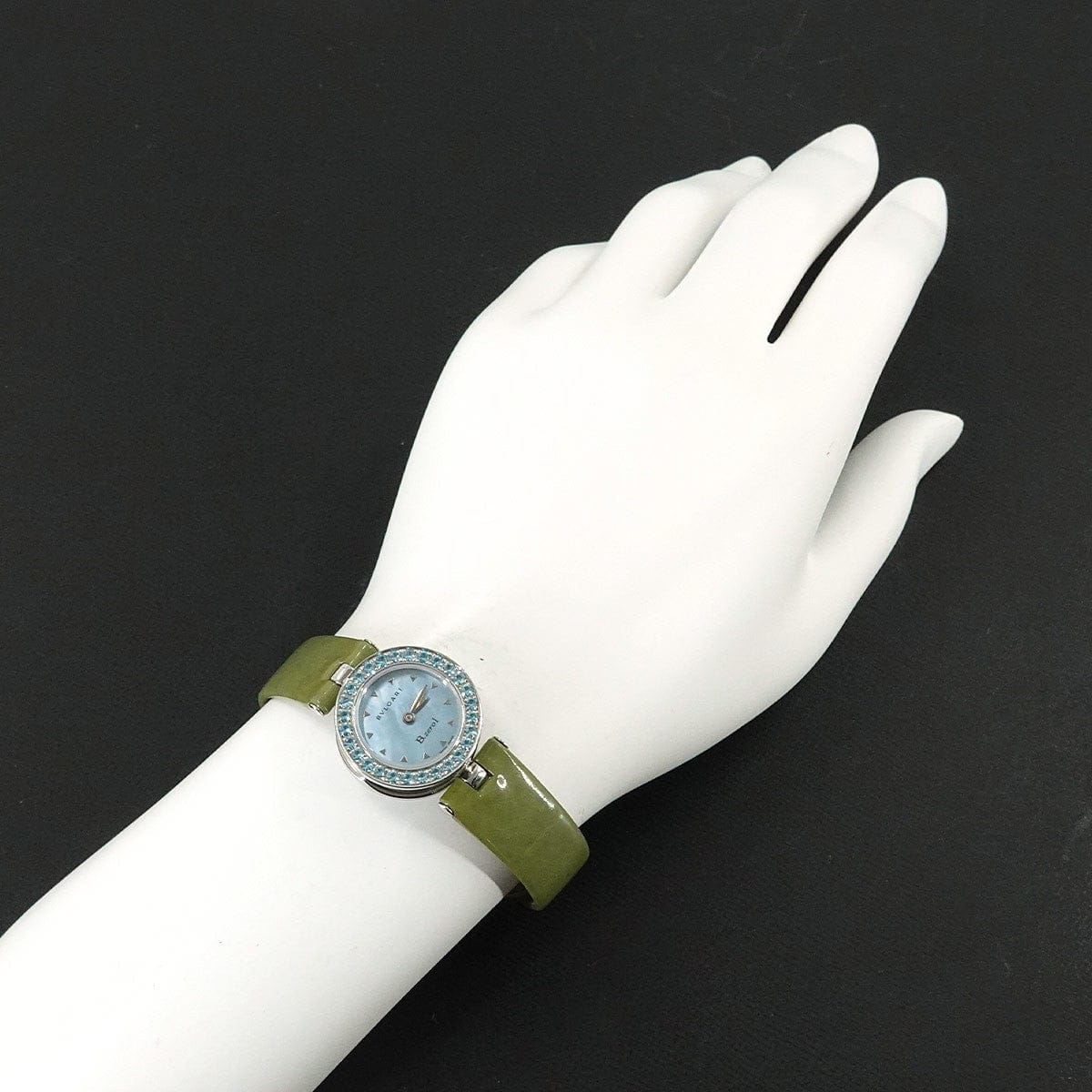 Luxury Promise Japan BVLGARI B-Zero1 BZ22S Quartz Blue Shell Dial Ladies Watch 90307792