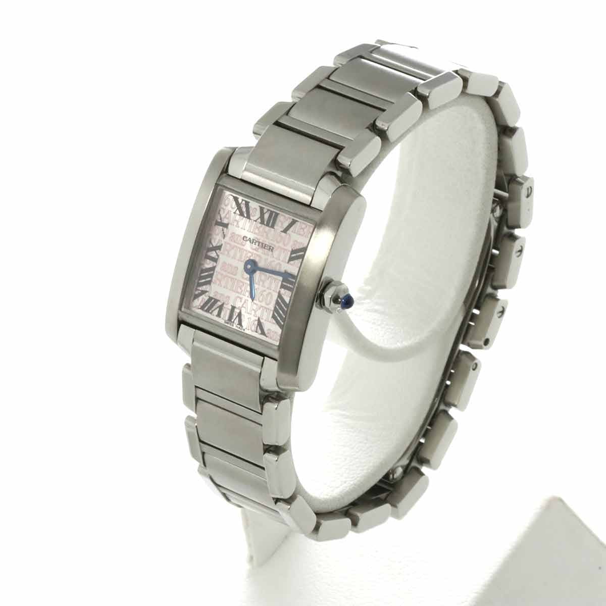 Luxury Promise Japan Cartier Tank Francaise SM W51008Q3 Quartz Silver Dial Ladies Watch 90286360