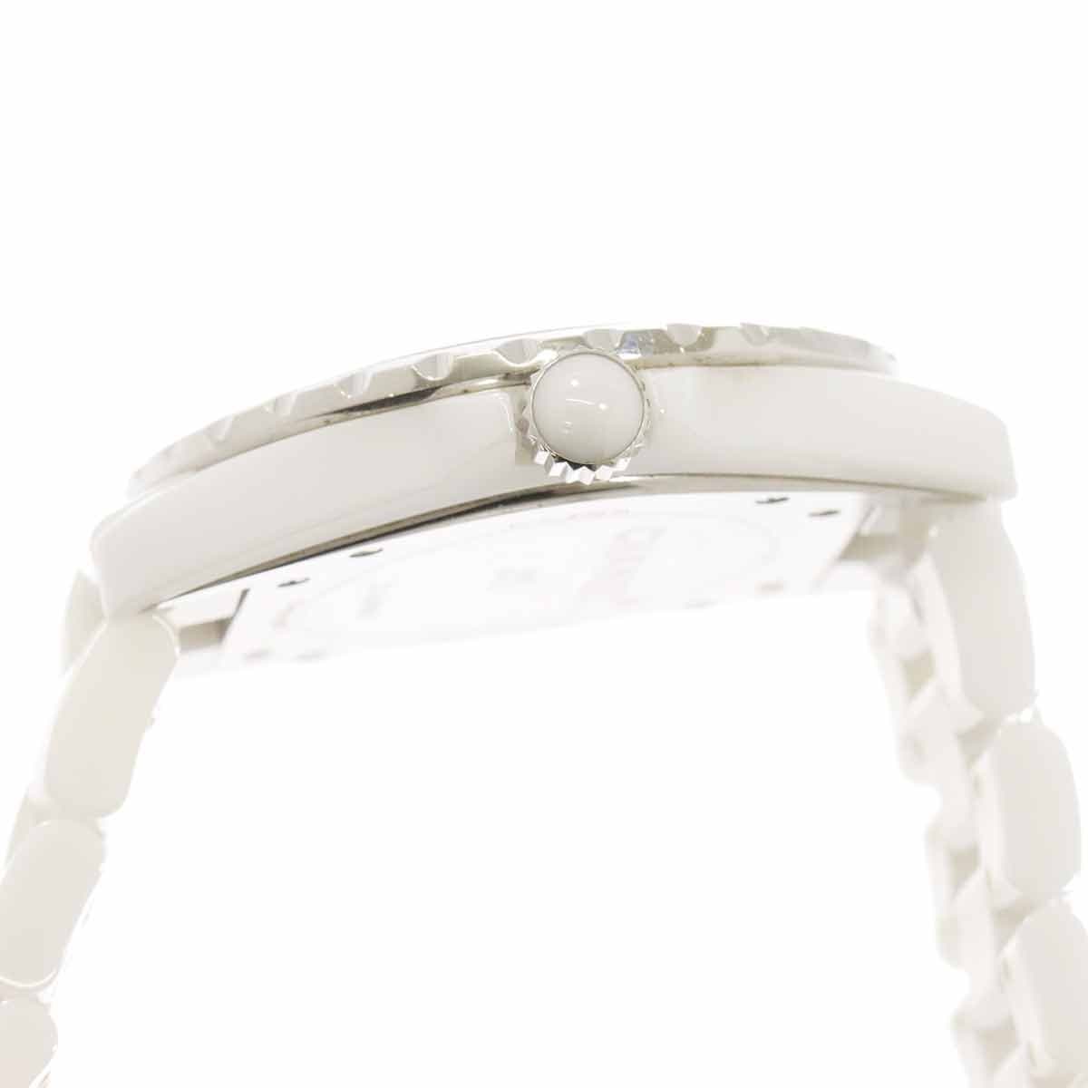 Luxury Promise Japan CHANEL J12 42mm H2981 Ceramic Date Automatic White Dial Mens Watch 90285877