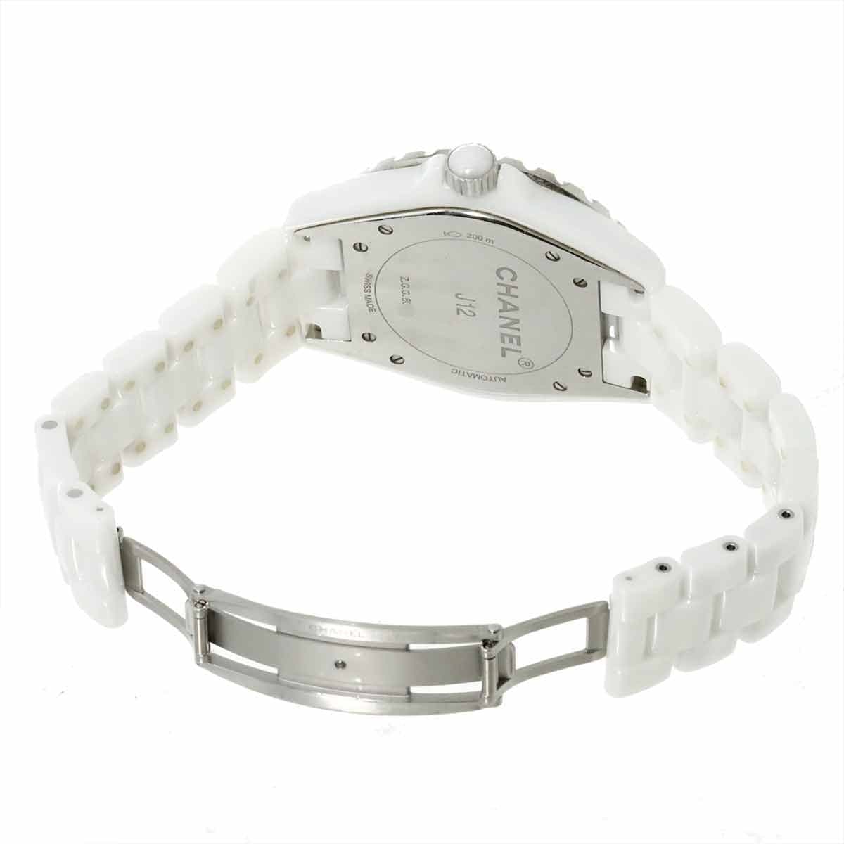 Luxury Promise Japan CHANEL J12 42mm H2981 Ceramic Date Automatic White Dial Mens Watch 90285877