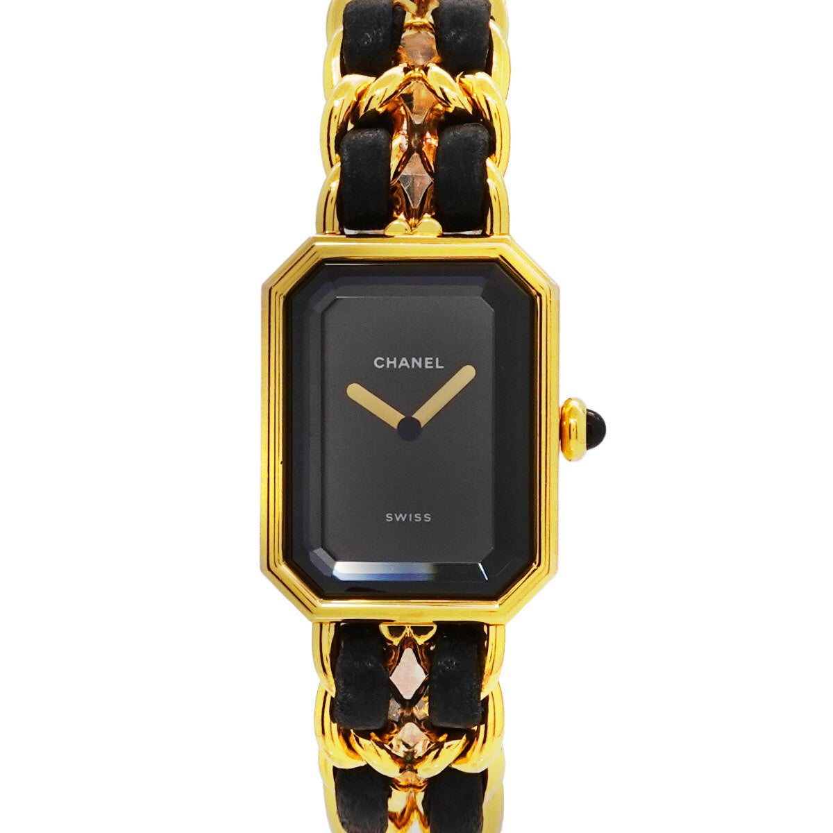 Luxury Promise Japan CHANEL Premiere Size S H0001 Vintage Quartz Black Dial Ladies Watch 90244274