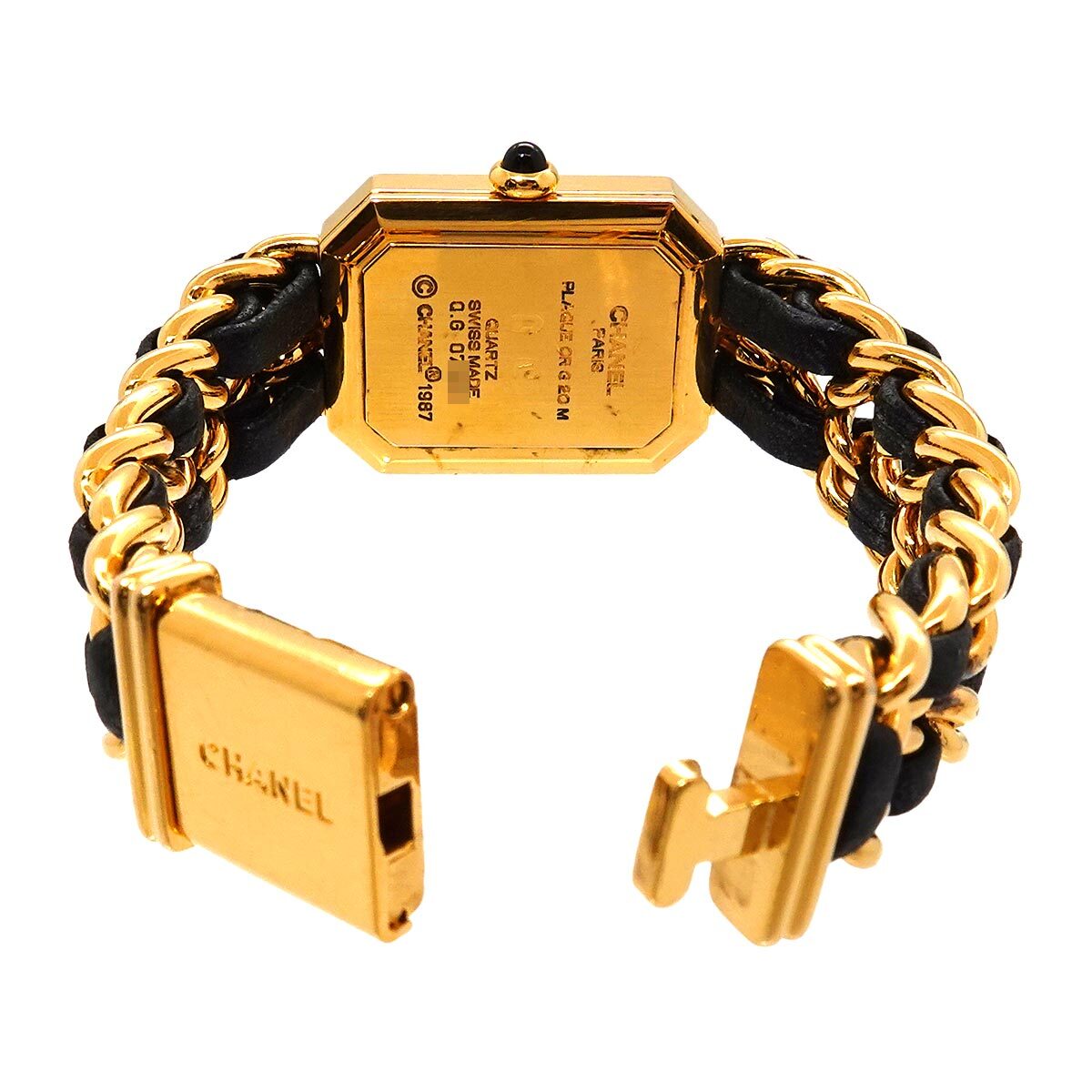 Luxury Promise Japan CHANEL Premiere Size S H0001 Vintage Quartz Black Dial Ladies Watch 90244274