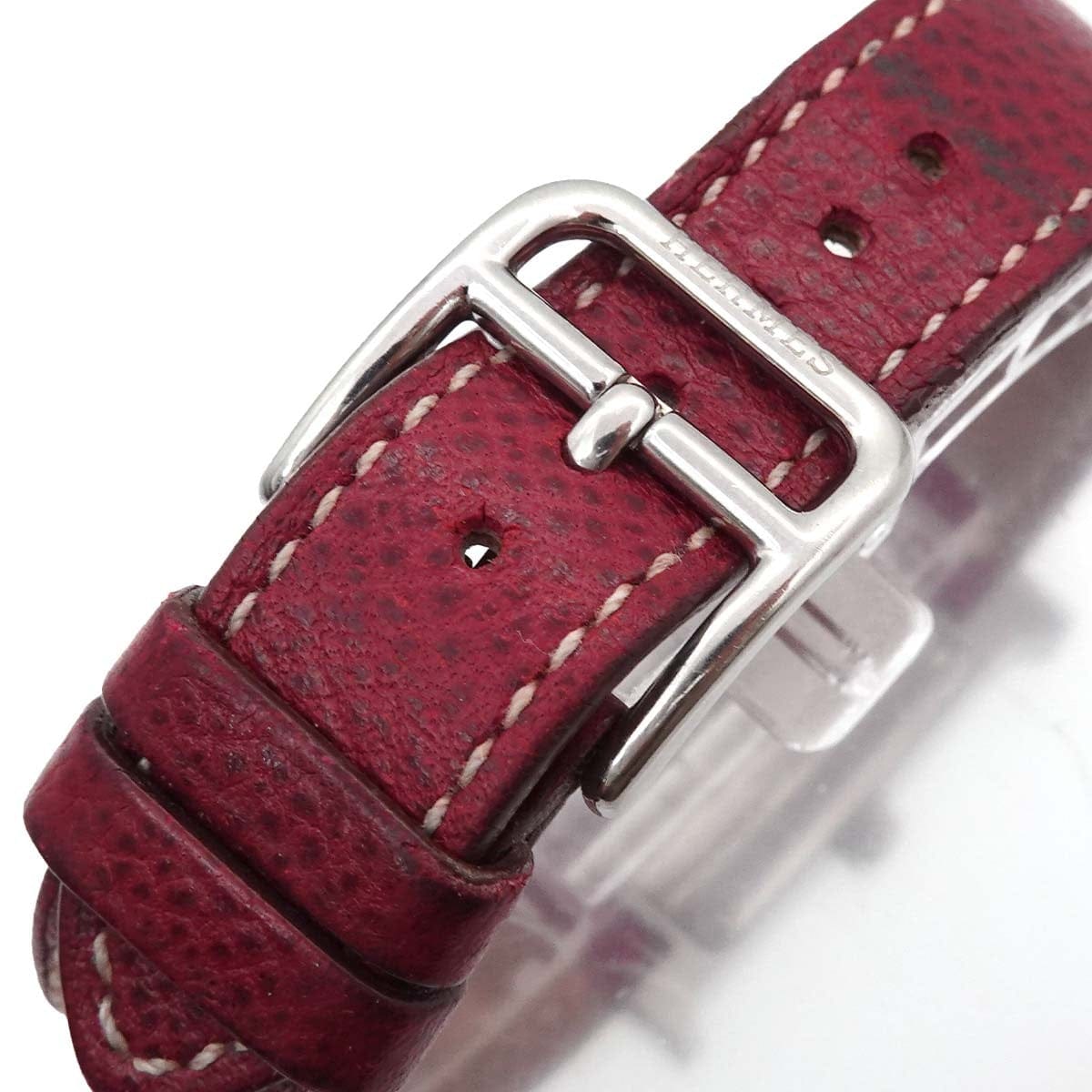 Luxury Promise Japan HERMES H Watch HH1.210 Quartz Silver Dial Ladies Watch 90317074