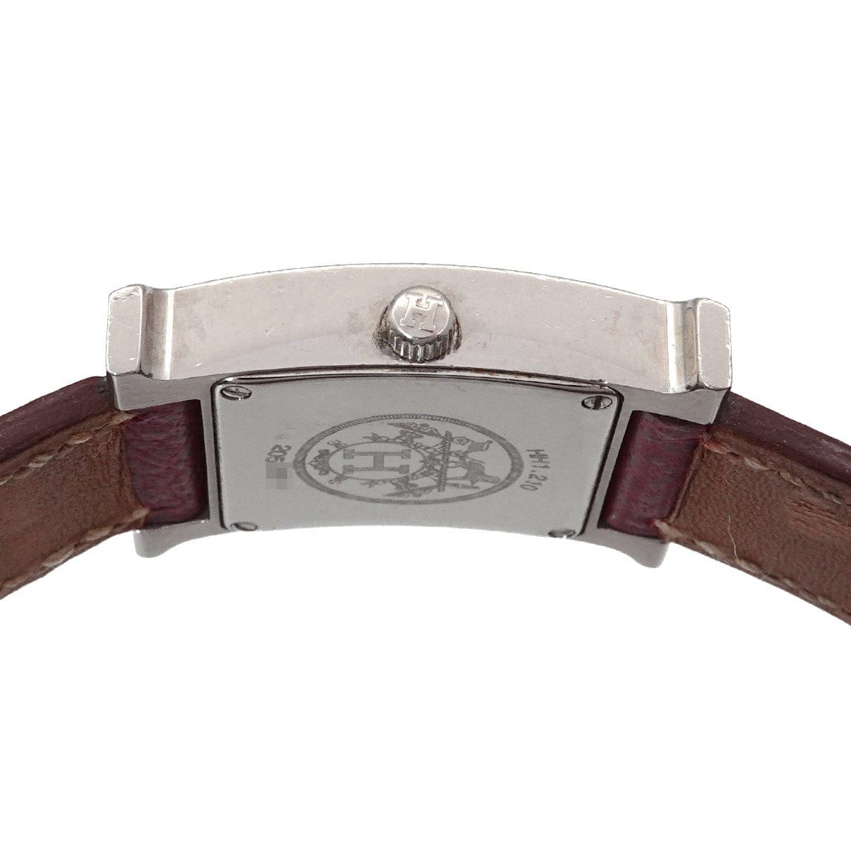 Luxury Promise Japan HERMES H Watch HH1.210 Quartz Silver Dial Ladies Watch 90317074