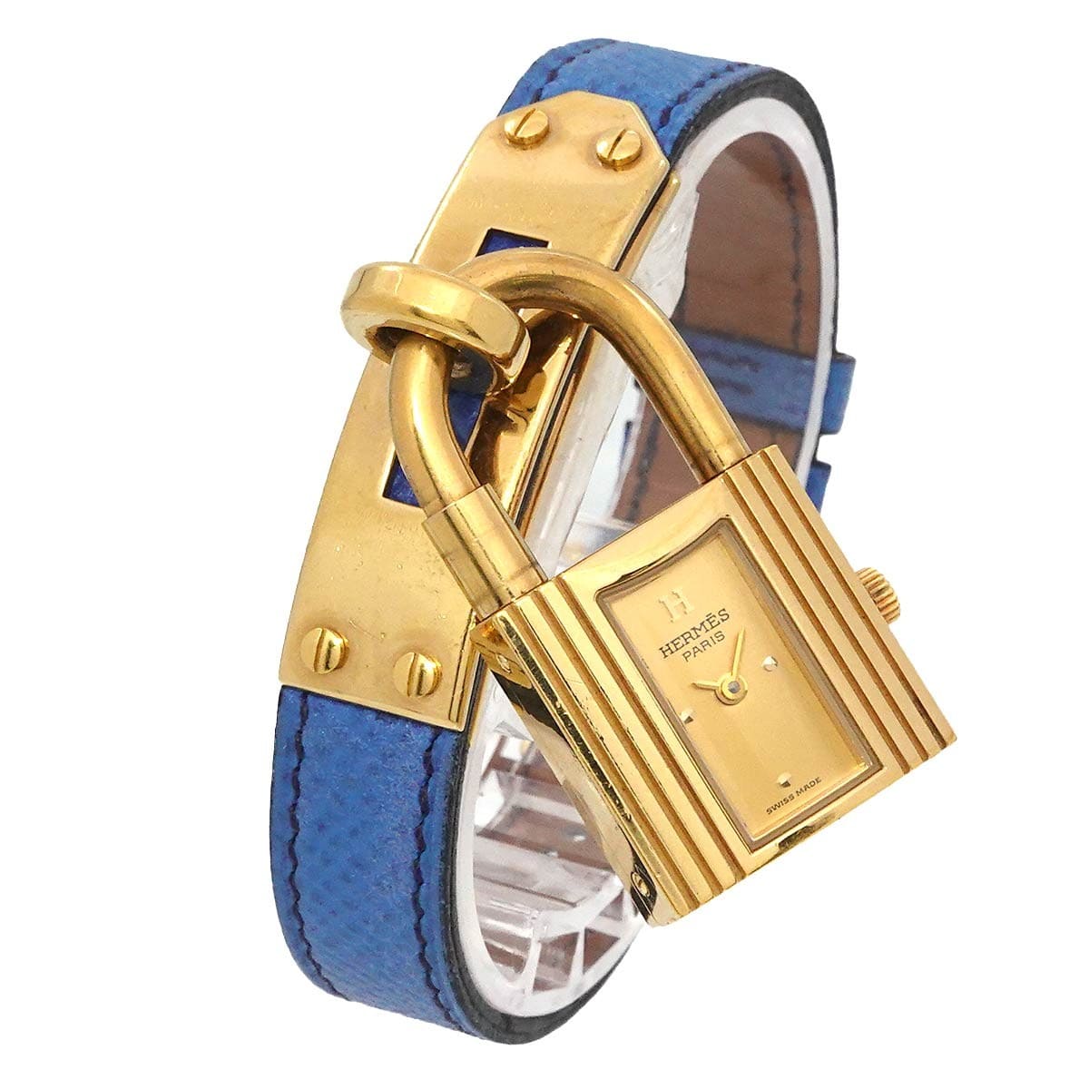 Luxury Promise Japan HERMES Kelly Watch Quartz Gold Dial Ladies Watch 90286828