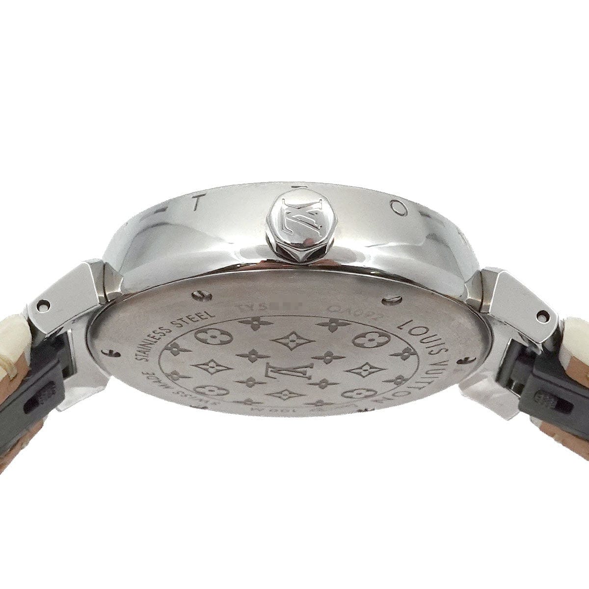 Luxury Promise Japan LOUIS VUITTON Tambour New Wave MM QA092 Quartz Ladies Watch 90307620