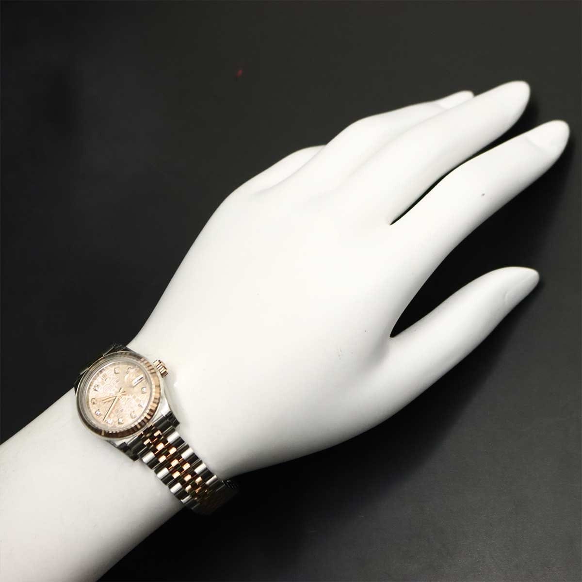 Luxury Promise Japan ROLEX Datejust 179171G Serial G Diamond 750 PG computer Ladies Watch 90302811