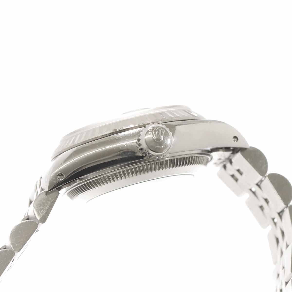 Luxury Promise Japan ROLEX Datejust 69174 Serial S Black Dial 750 White Gold Ladies Watch 90307044