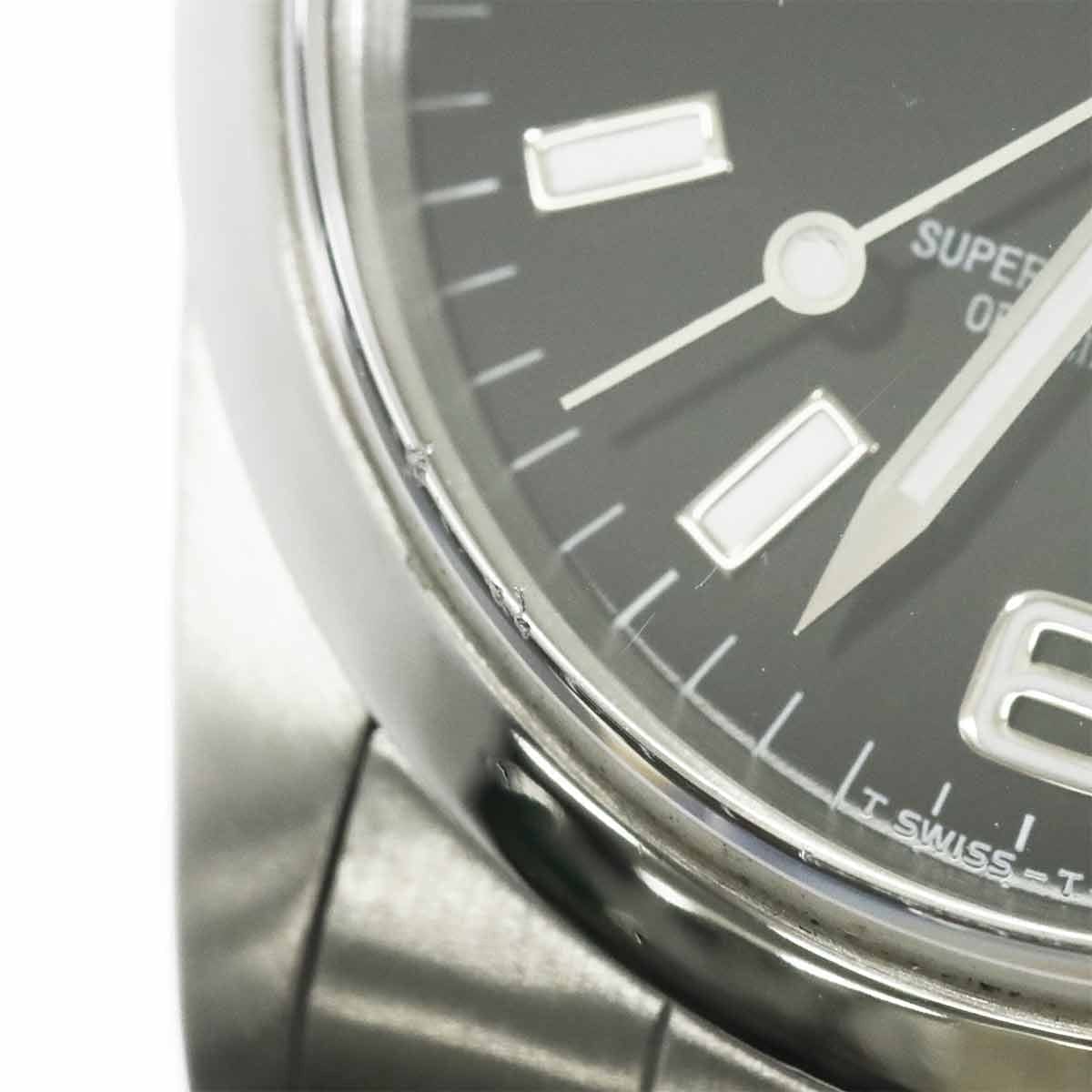 Luxury Promise Japan ROLEX Explorer 1 14270 Serial X Automatic Black Dial Mens Watch 90307663