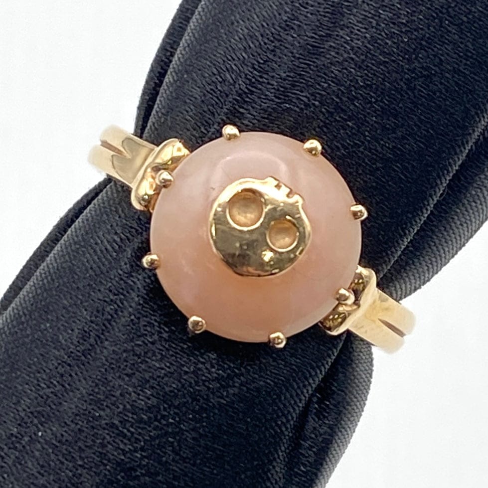 Luxury Promise Japan K10 Rose Quartz Ring 4.2g US 4.75 26-3765-0