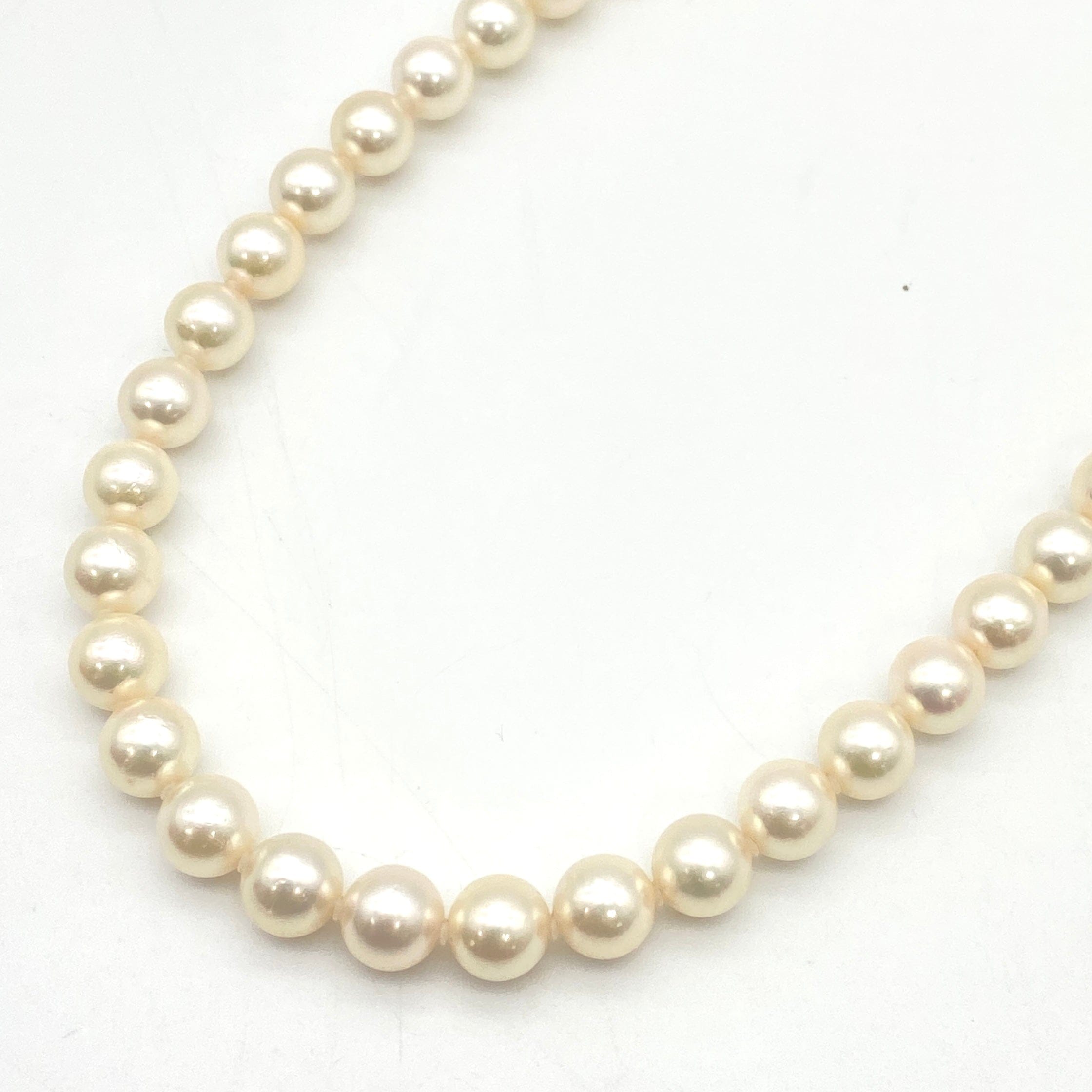 Luxury Promise Japan K14WG Pearl Necklace, P8.5-8.7mm, D0.10, 48.3g, 53195