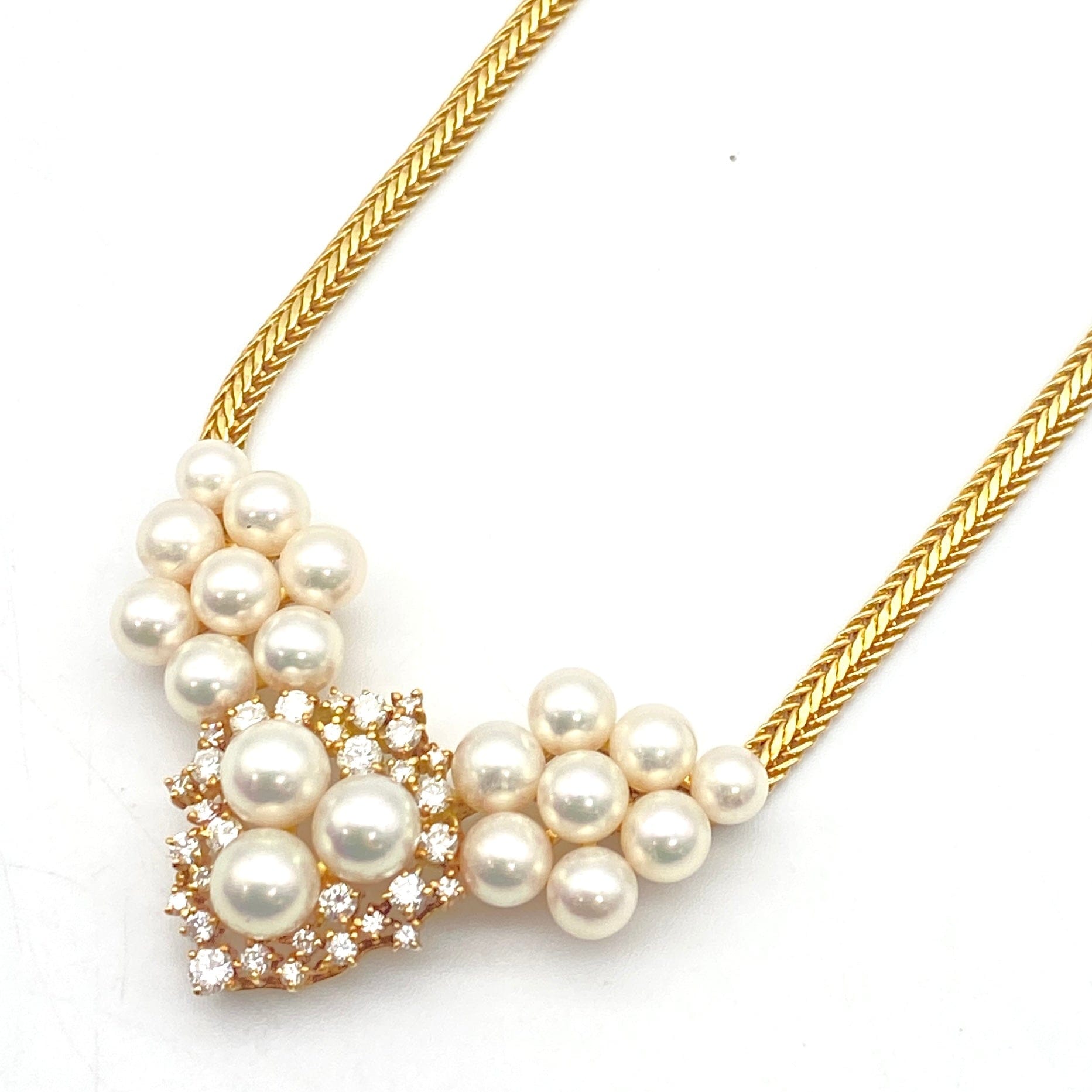 Luxury Promise Japan K18/750 Pearl Necklace, Pearl, D1.55, 33.8g, 51834