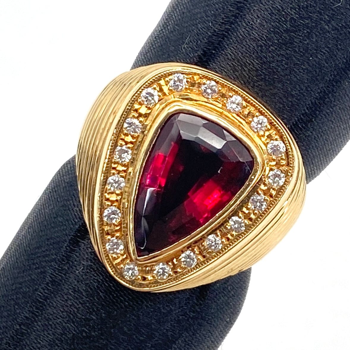Luxury Promise Japan K18/750 Rubellite Ring RB3.36 D0.18 19g GRJsorting US5.75 54111