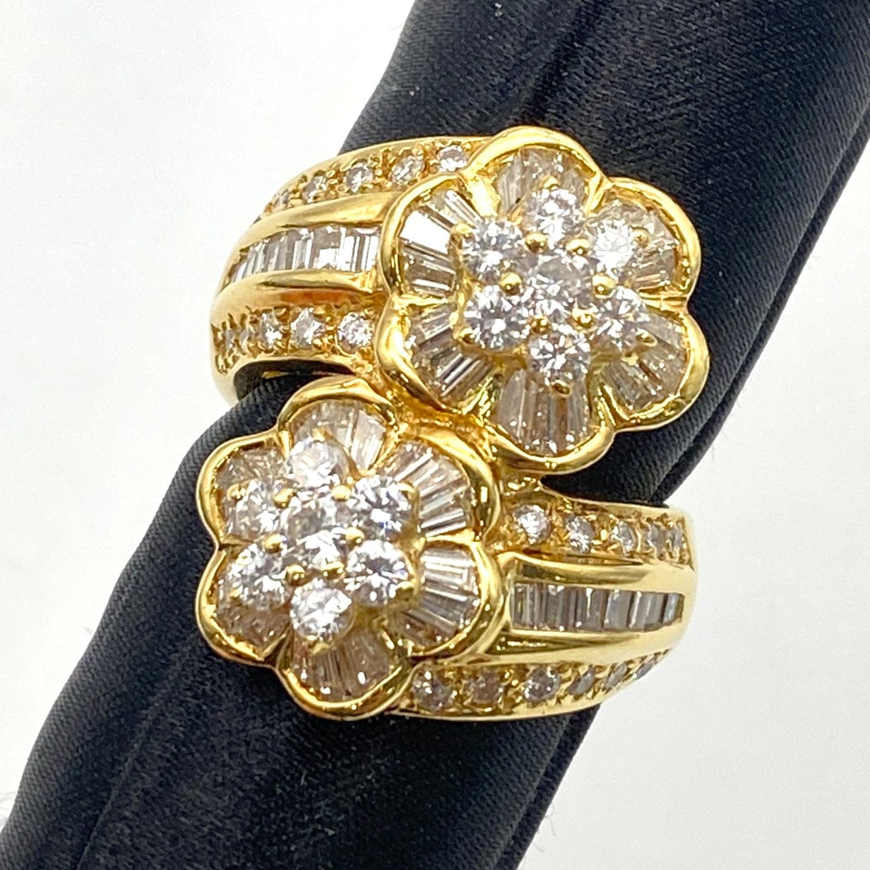 Luxury Promise Japan K18 Diamond Ring, D3.07, 15.7g, US6.5 53093