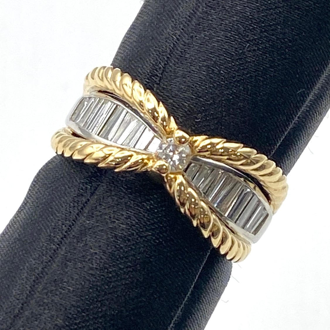 Luxury Promise Japan K18/PT900 Diamond Ring DA 0.57 7.7g US & 25-63995-0