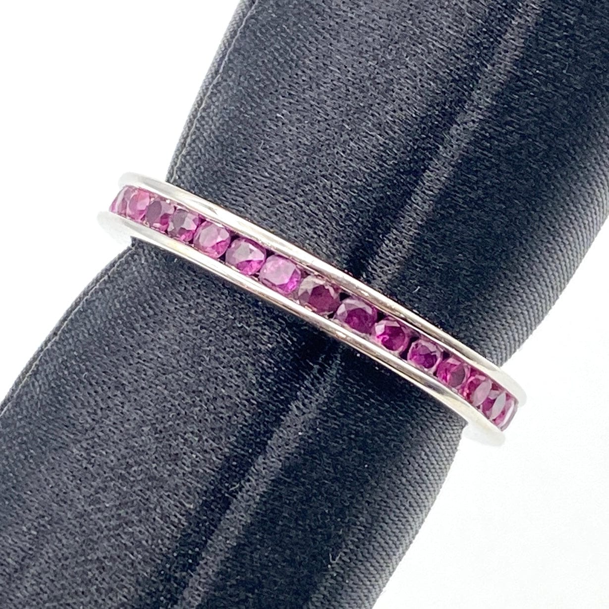 Luxury Promise Japan K18WG Ruby Ring RU 1.06 2.9g US 7 25-67075-0