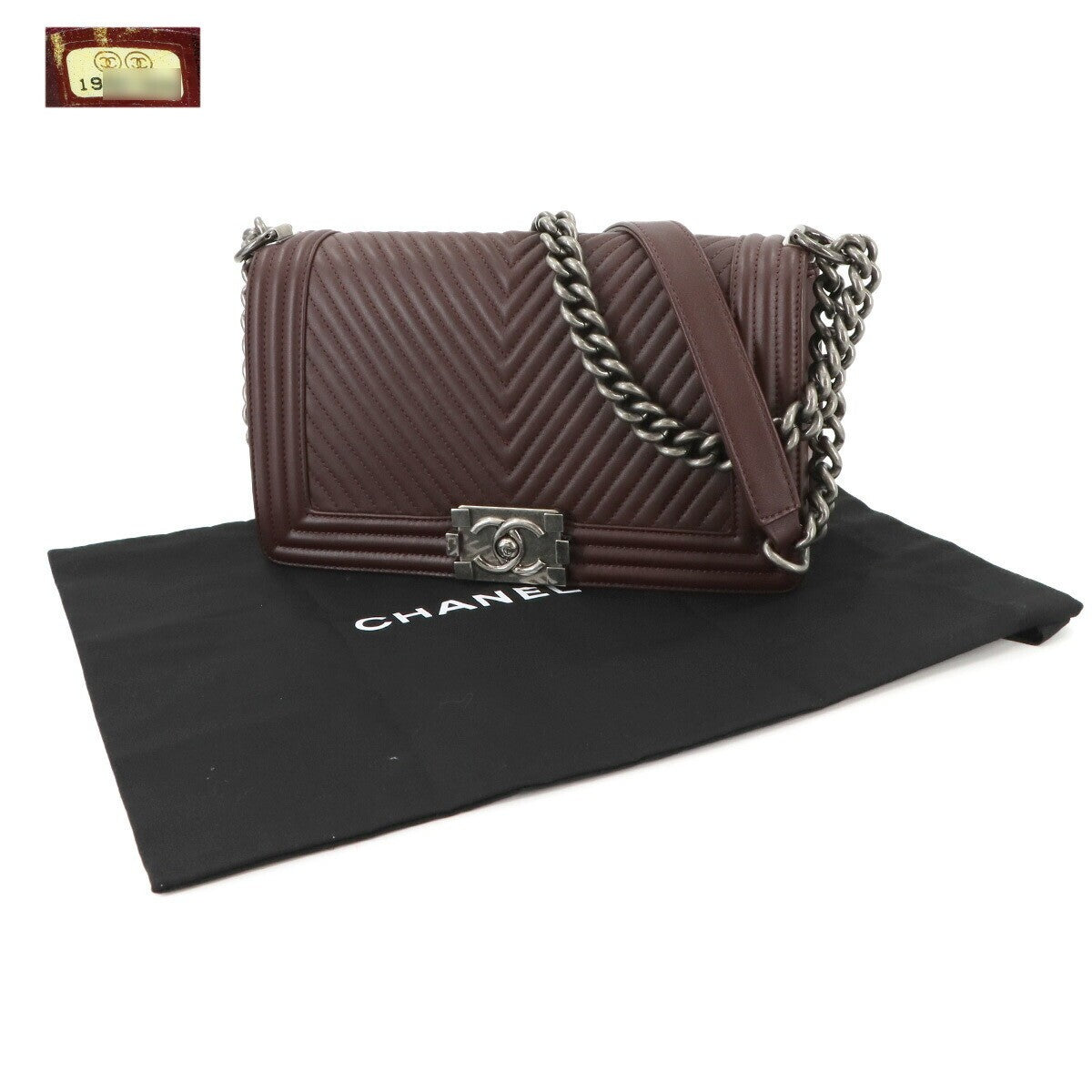 Luxury Promise Japan CHANEL BOY CHANEL Chain Shoulder Bag Leather Bordeaux A67086 Purse 90276908