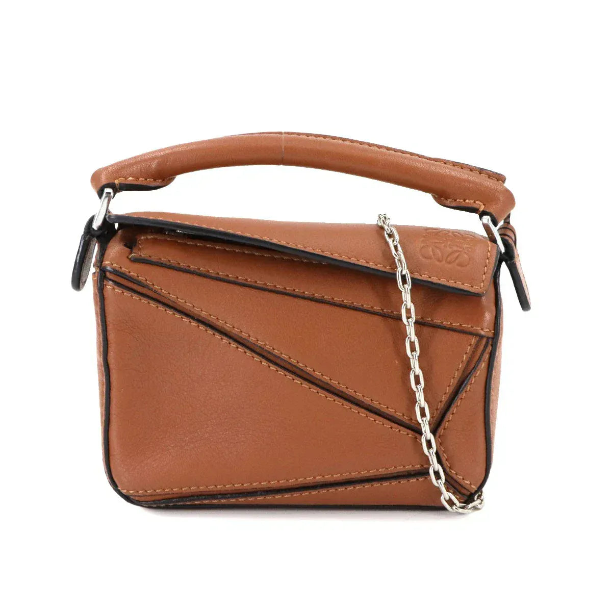 Luxury Promise Japan LOEWE Puzzle Bag Nano 2way Hand Shoulder Bag Leather Tan A510U98X01 90285192