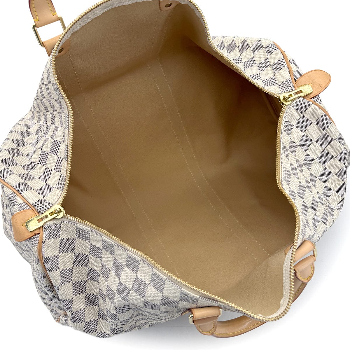 Luxury Promise Japan LOUIS VUITTON DAMIER AZUR KEEPALL 50 LUGGAGE WHITE M41430 90324144