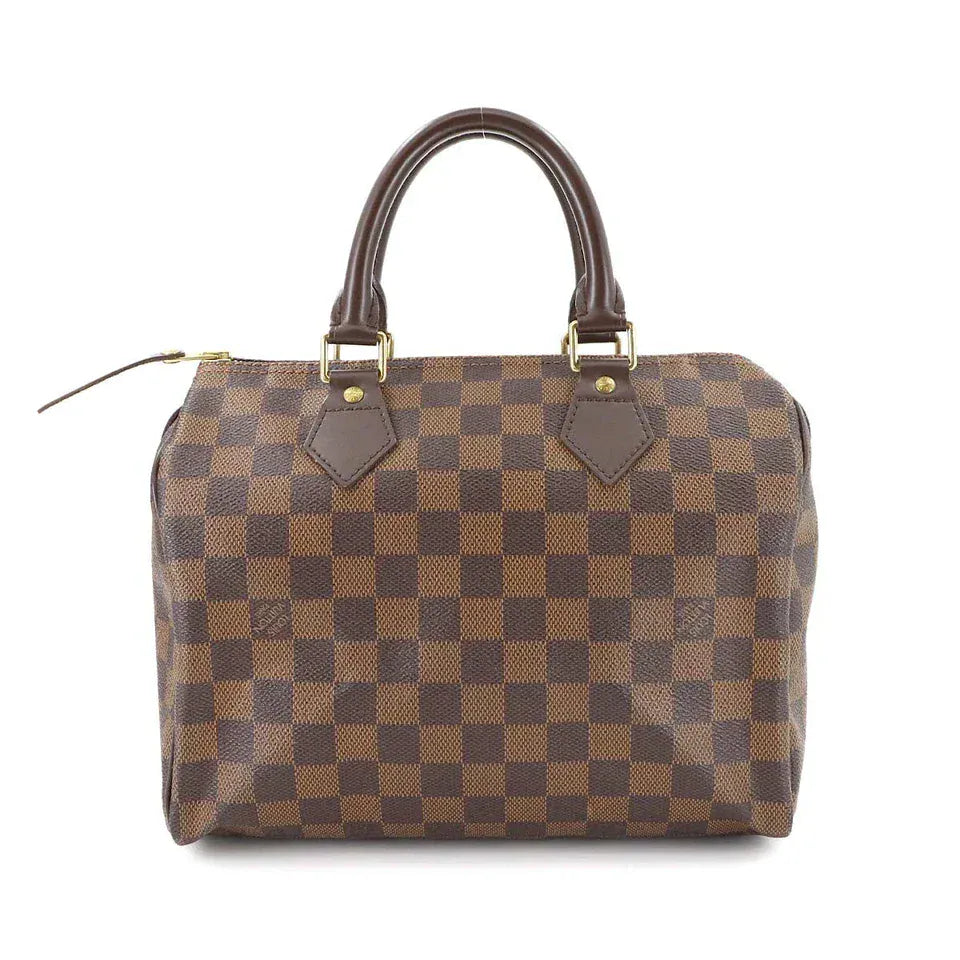 Luxury Promise Japan LOUIS VUITTON Damier Speedy 25 Hand Bag Ebene N41532 Purse 90290889