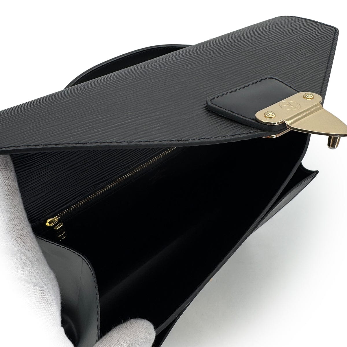Luxury Promise Japan LOUIS VUITTON EPI MONCEAU HAND SHOULDER BAG NOIR LEATHER M52122 90317185
