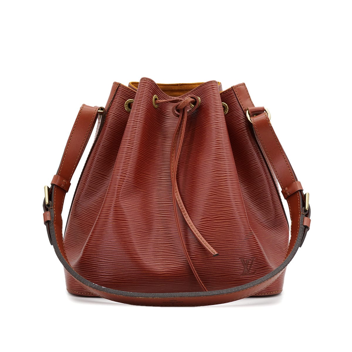 Luxury Promise Japan LOUIS VUITTON EPI PETIT NOE SHOULDER BAG KENYA BROWN LEATHER M44103 90311978