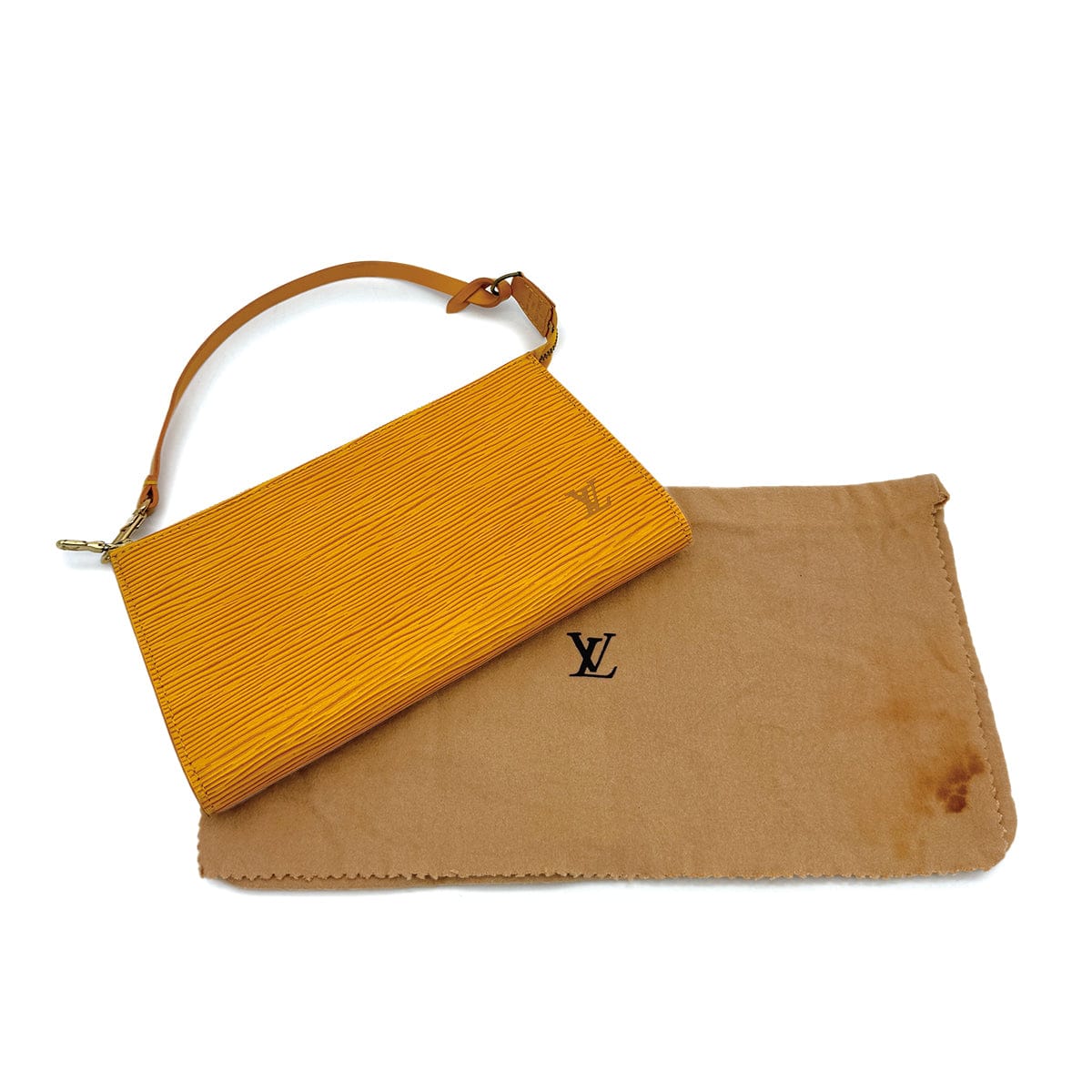 Luxury Promise Japan LOUIS VUITTON EPI POCHETTE ACCESSOIRES HAND BAG TASSILI YELLOW M52959 90310257