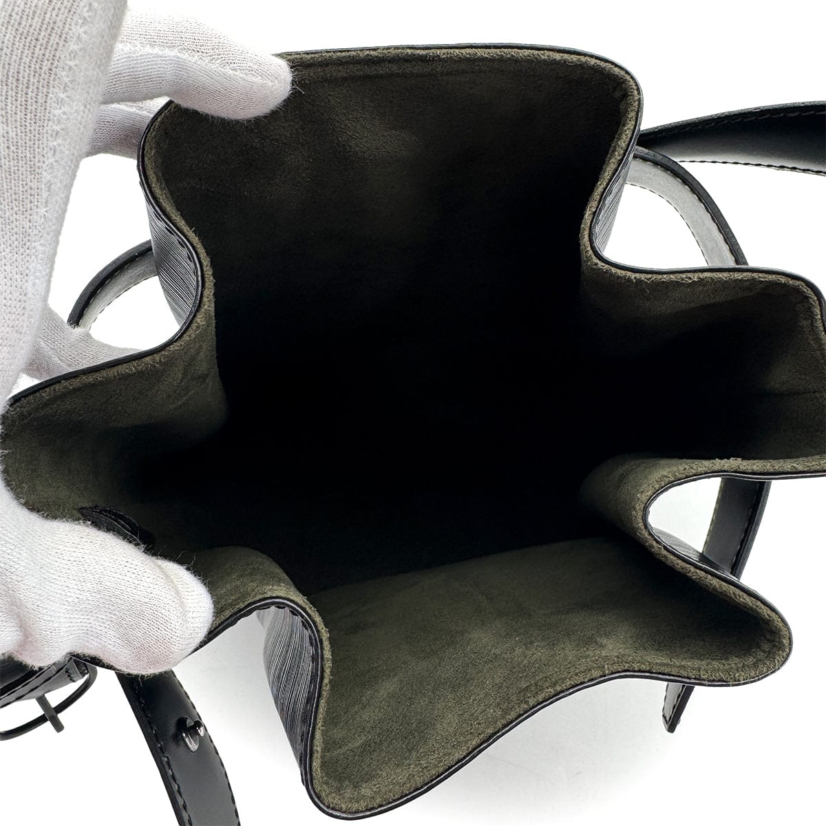 Luxury Promise Japan LOUIS VUITTON EPI SAC D'EPAULE HAND SHOULDER BAG LEATHER NOIR M80157 90312597