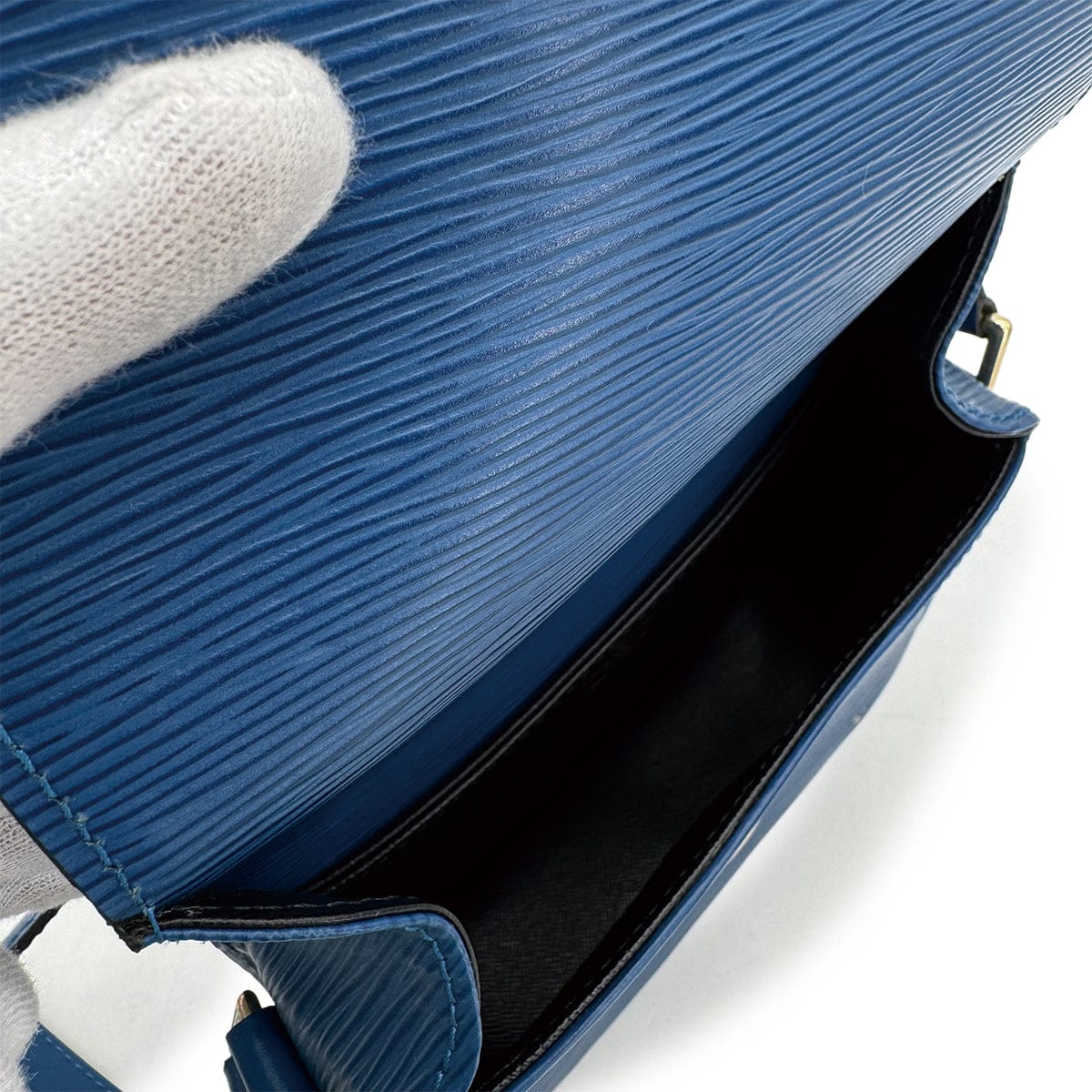 Luxury Promise Japan LOUIS VUITTON EPI SAINT-CLOUD SHOULDER BAG LEATHER TOLEDO BLUE M52195 90312605
