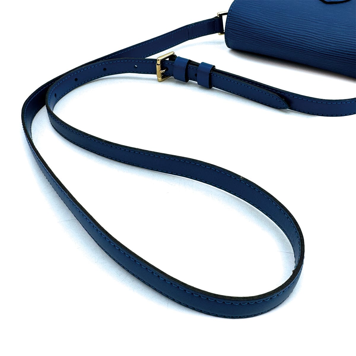Luxury Promise Japan LOUIS VUITTON EPI SAINT-CLOUD SHOULDER BAG LEATHER TOLEDO BLUE M52195 90312605
