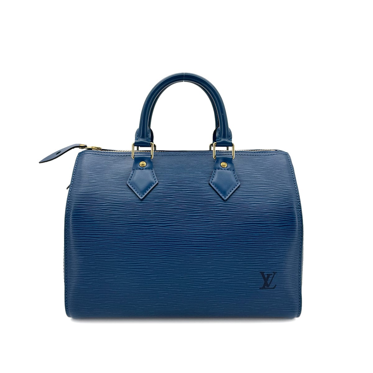 Luxury Promise Japan LOUIS VUITTON EPI SPEEDY 25 HAND BAG TOLEDO BLUE LEATHER M43015 90298699