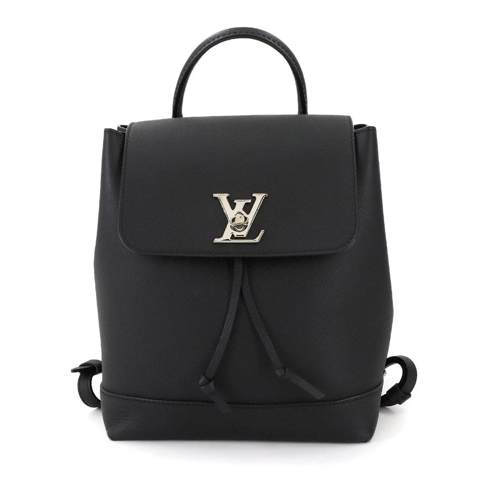 Luxury Promise Japan LOUIS VUITTON Lock Me Backpack Leather Noir Black M41815 Purse 90286410